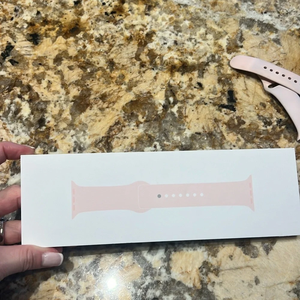 Apple Watch small medium blush pink band